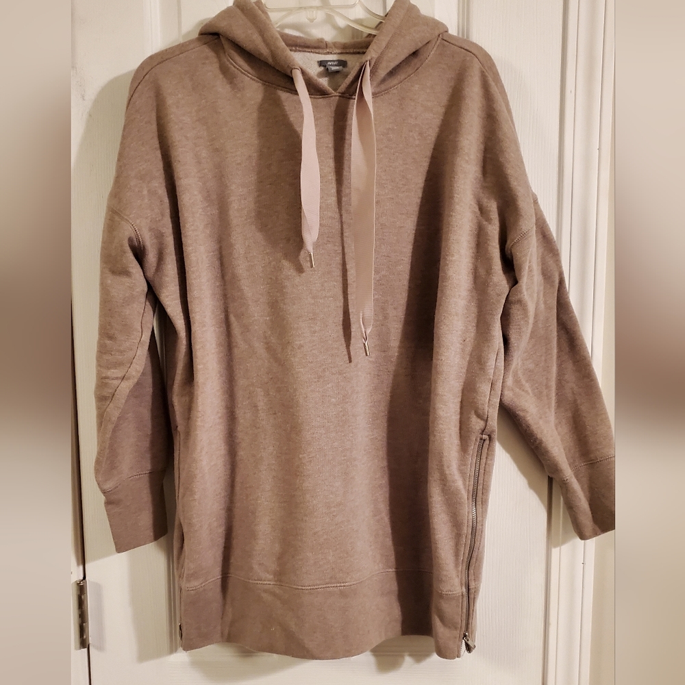 Aerie AE City Street Side Zip Hoodie Oversized Sweatshirt, Extra Soft, Medium